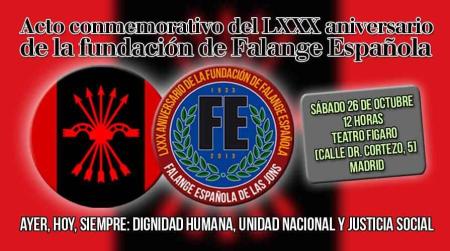LXXX aniversario de la fundación de Falange Española